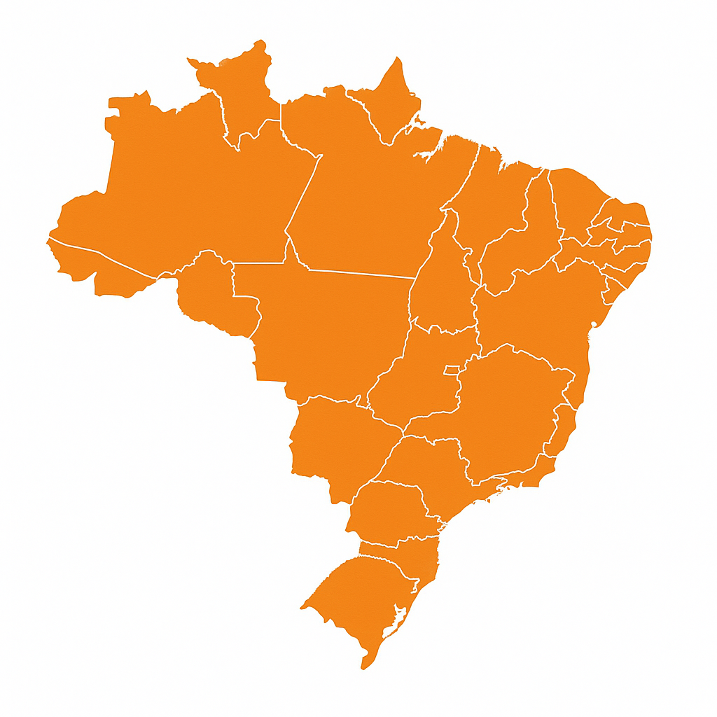 Mapa ilustrativo do Brasil